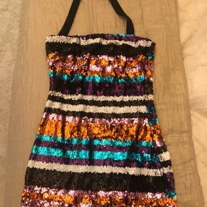About Us Sequined Dress